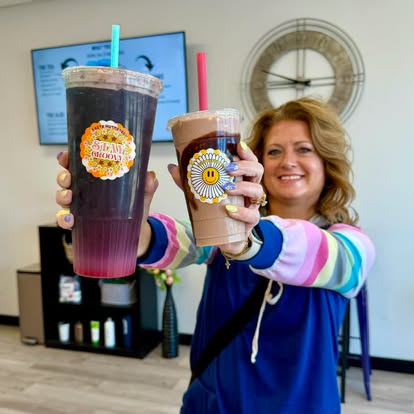 Customer enjoying an Xcite Nutrition shake or energy drink 3